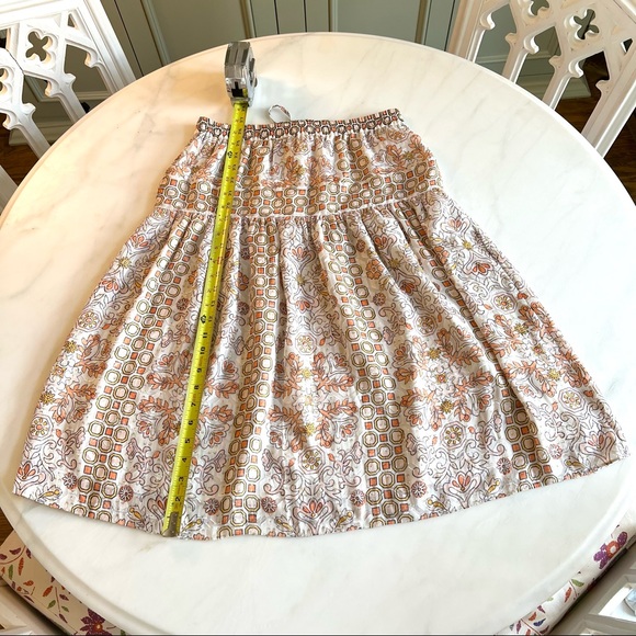 Tory Burch Adrian Silk Blend Skirt Sz 2 - Picture 13 of 13
